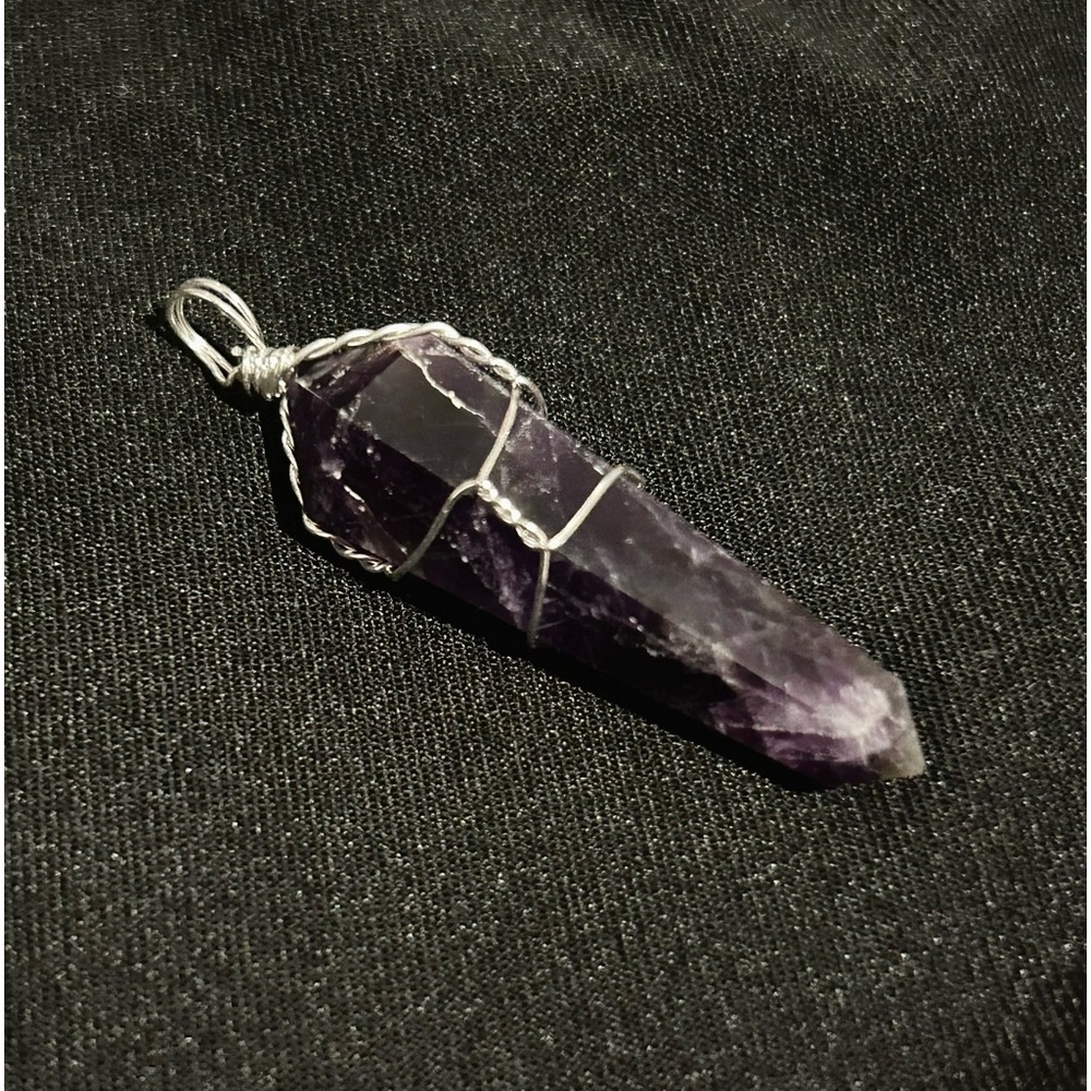 Genuine Amethyst Crystal Pendant
